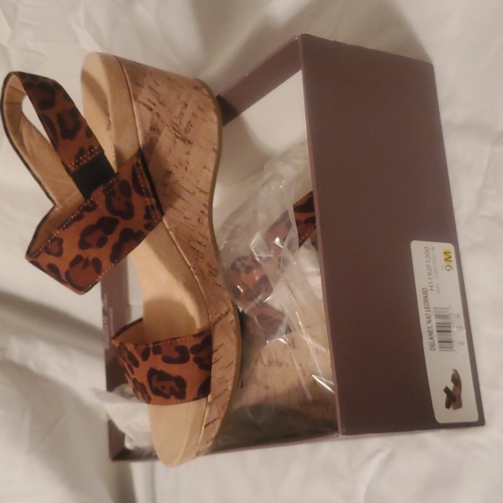 Delaney leopard wedges